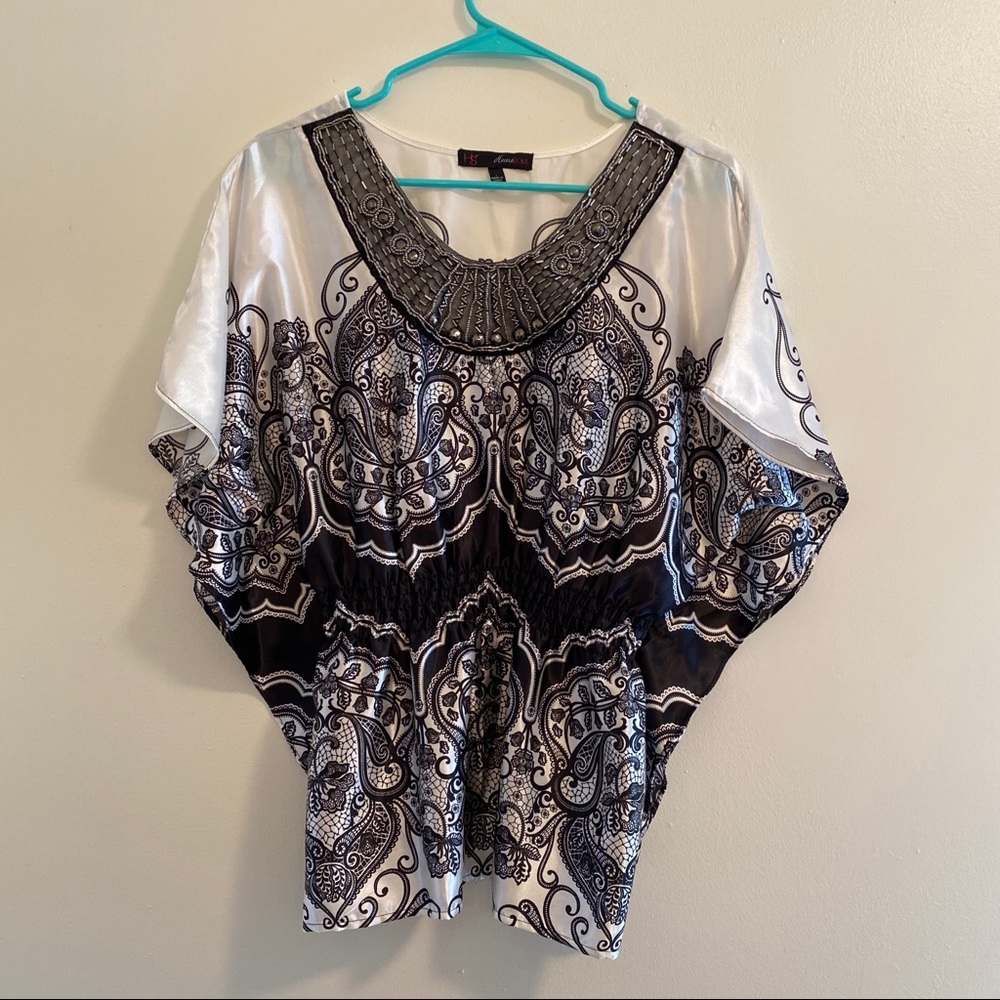 Gorgeous Heart soul top cinched waist
